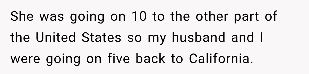 Worker Forgets Her Water During a Heatwave, Then One Young Customer Notices What Nobody Else Did She was going on 10 to the other part of the United States so my husband and I were going on five back to California.