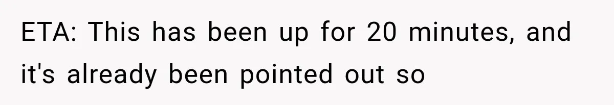ETA: This has been up for 20 minutes, and it's already been pointed out so