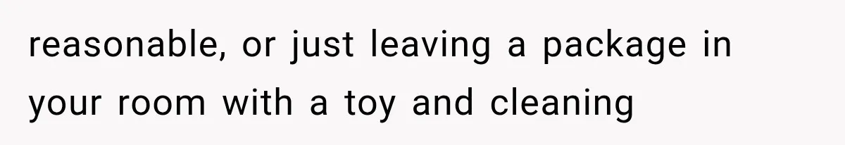 She Thought Her Dad Was Just Open-Minded, Until His Birthday Gift Made Her Uncomfortable reasonable, or just leaving a package in your room with a toy and cleaning