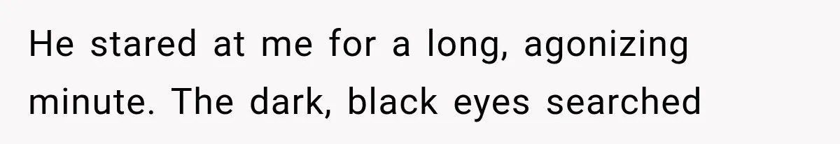 The New Forensic Doctor Thought the Morgue Had a Strange Janitor Until He Discovered What Happened After Midnight He stared at me for a long, agonizing minute. The dark, black eyes searched