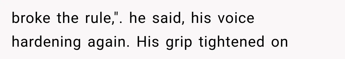 The New Forensic Doctor Thought the Morgue Had a Strange Janitor Until He Discovered What Happened After Midnight broke the rule,". he said, his voice hardening again. His grip tightened on