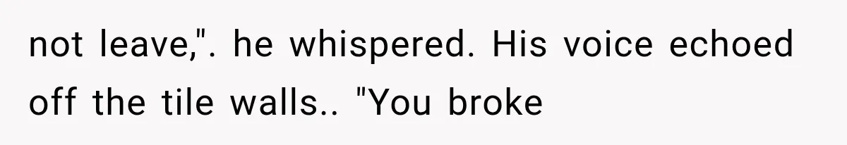 The New Forensic Doctor Thought the Morgue Had a Strange Janitor Until He Discovered What Happened After Midnight not leave,". he whispered. His voice echoed off the tile walls.. "You broke
