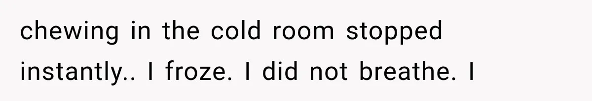 The New Forensic Doctor Thought the Morgue Had a Strange Janitor Until He Discovered What Happened After Midnight chewing in the cold room stopped instantly.. I froze. I did not breathe. I
