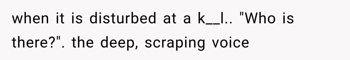 The New Forensic Doctor Thought the Morgue Had a Strange Janitor Until He Discovered What Happened After Midnight when it is disturbed at a k__l.. "Who is there?". the deep, scraping voice