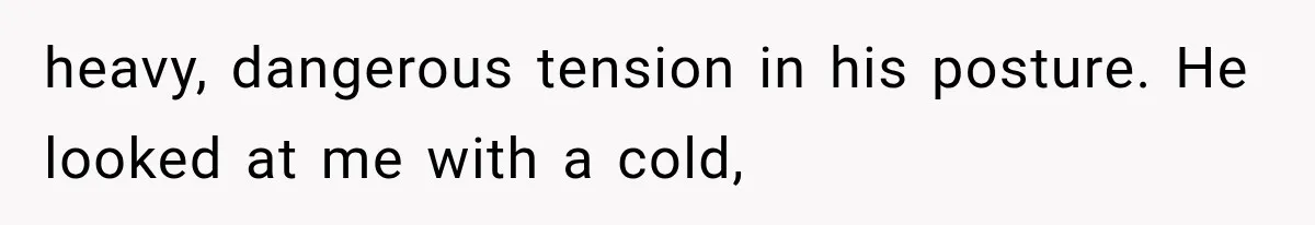 The New Forensic Doctor Thought the Morgue Had a Strange Janitor Until He Discovered What Happened After Midnight heavy, dangerous tension in his posture. He looked at me with a cold,