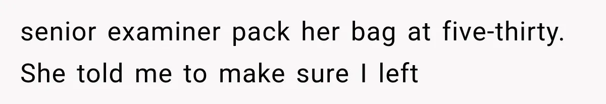 The New Forensic Doctor Thought the Morgue Had a Strange Janitor Until He Discovered What Happened After Midnight senior examiner pack her bag at five-thirty. She told me to make sure I left