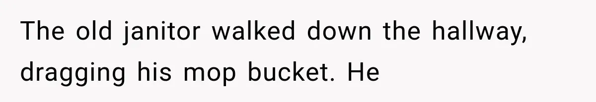 The New Forensic Doctor Thought the Morgue Had a Strange Janitor Until He Discovered What Happened After Midnight The old janitor walked down the hallway, dragging his mop bucket. He