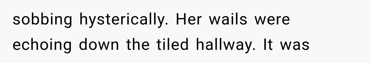 The New Forensic Doctor Thought the Morgue Had a Strange Janitor Until He Discovered What Happened After Midnight sobbing hysterically. Her wails were echoing down the tiled hallway. It was