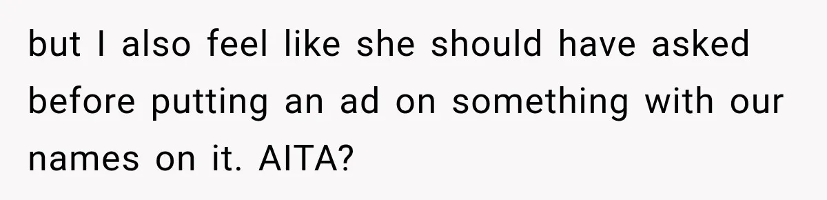 Bride Removes Cousin’s QR Code From Free Wedding Programs, Then Gets Accused of Stealing Her Design but I also feel like she should have asked before putting an ad on something with our names on it. AITA?