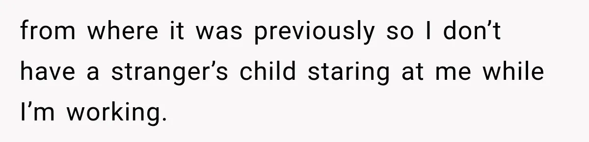 Coworker Invents a Rule to Claim a Hot Desk, Then Accidentally Gets Herself Reported to Management from where it was previously so I don’t have a stranger’s child staring at me while I’m working.
