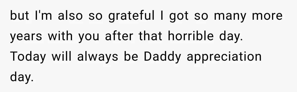 She Thought Her Father Was Gone On 9/11, But One Phone Call Changed Everything but I'm also so grateful I got so many more years with you after that horrible day. Today will always be Daddy appreciation day.