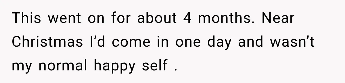Employee Gets Written Up For “Negative Attitude” After Finally Stopping A Coworker’s Work From Landing On Their Desk This went on for about 4 months. Near Christmas I’d come in one day and wasn’t my normal happy self .