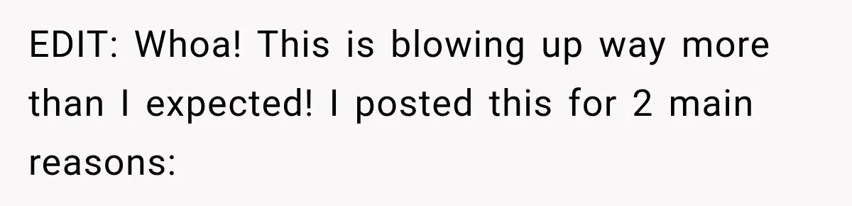 EDIT: Whoa! This is blowing up way more than I expected! I posted this for 2 main reasons: