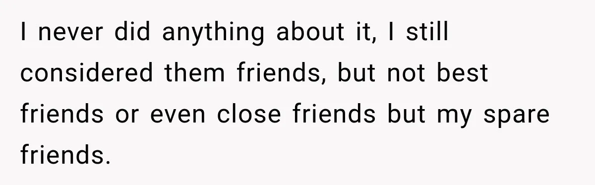 Man Cooks Dinner For Nine Friends, But Only Two Show Up And Finally Tell Him The Truth I never did anything about it, I still considered them friends, but not best friends or even close friends but my spare friends.