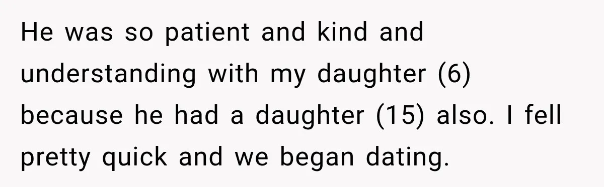 Woman Learns Her Marriage Was Breaking Her After Reddit Stories Helped Her See The Truth He was so patient and kind and understanding with my daughter (6) because he had a daughter (15) also. I fell pretty quick and we began dating.