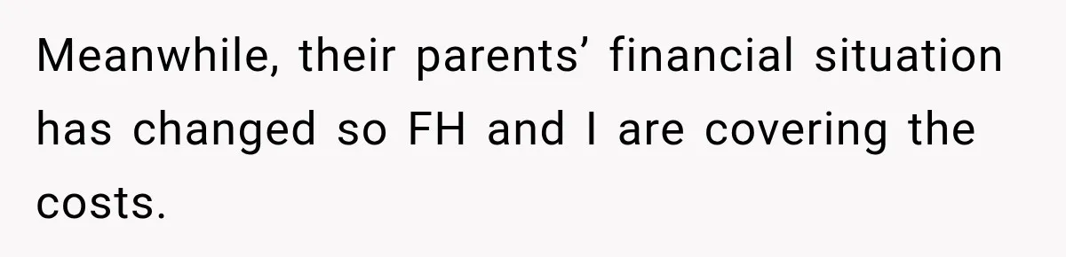 Bride Laughs When Future Sister-In-Law Demands 20 Extra Wedding Guests For Her “Family” Meanwhile, their parents’ financial situation has changed so FH and I are covering the costs.