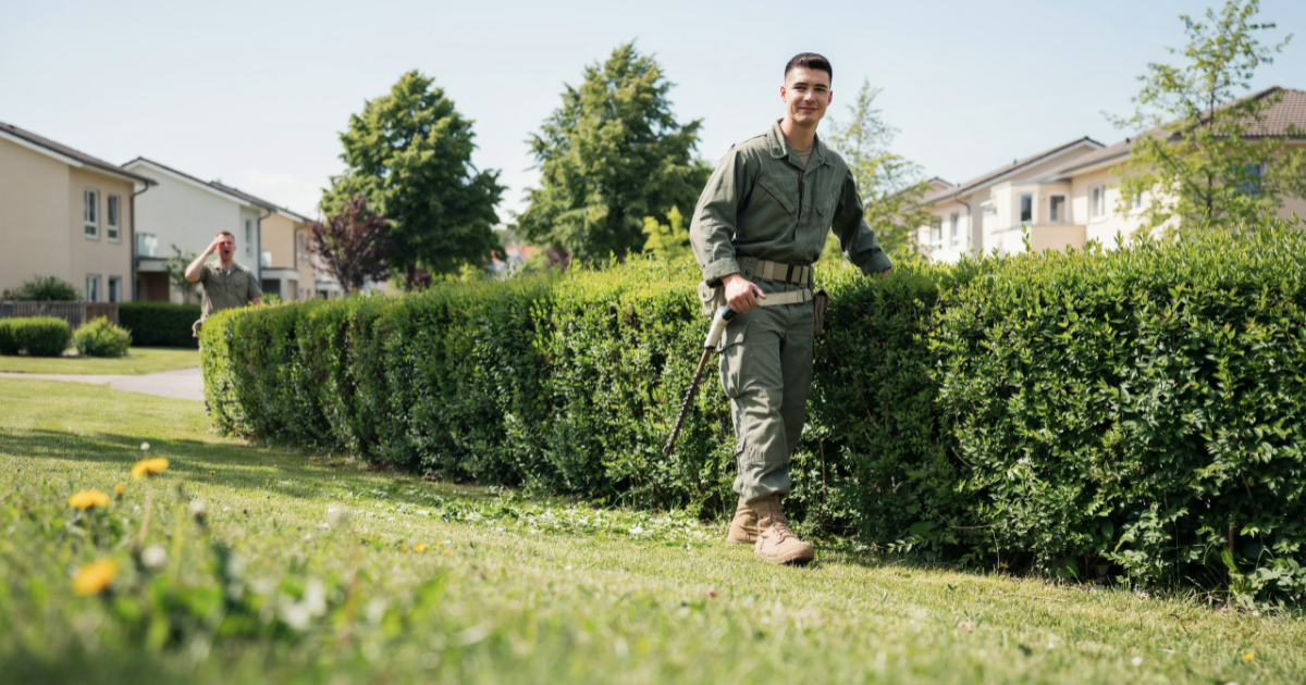 Soldier Was Told To Trim The Hedges, So He Trimmed Them Exactly As Ordered
