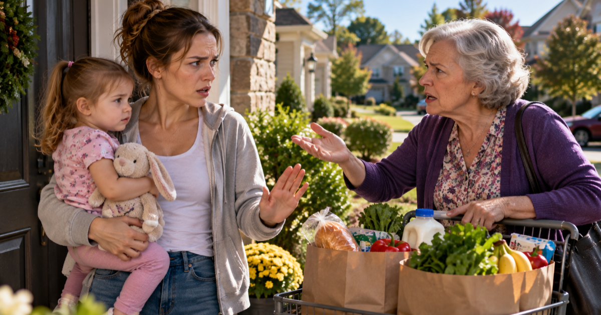 Single Mom Helps Elderly Neighbor Buy Groceries, Then Gets Badmouthed When She Can't Keep Paying