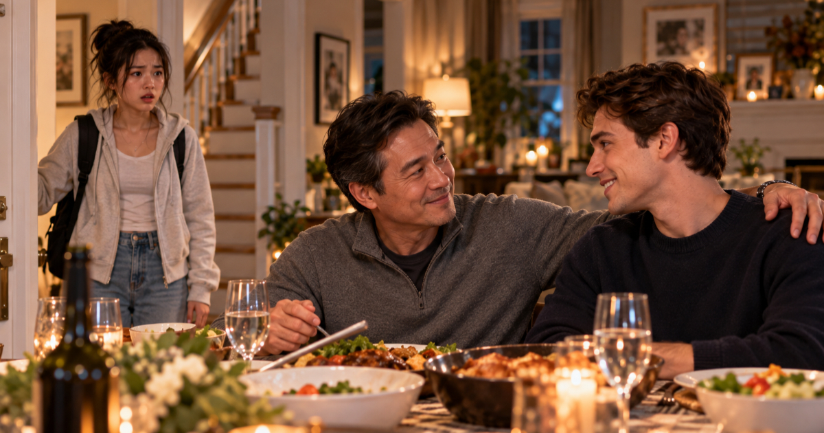 College Student Discovers Her Widowed Dad Has Been Secretly Supporting a Young Man He Calls His New Son