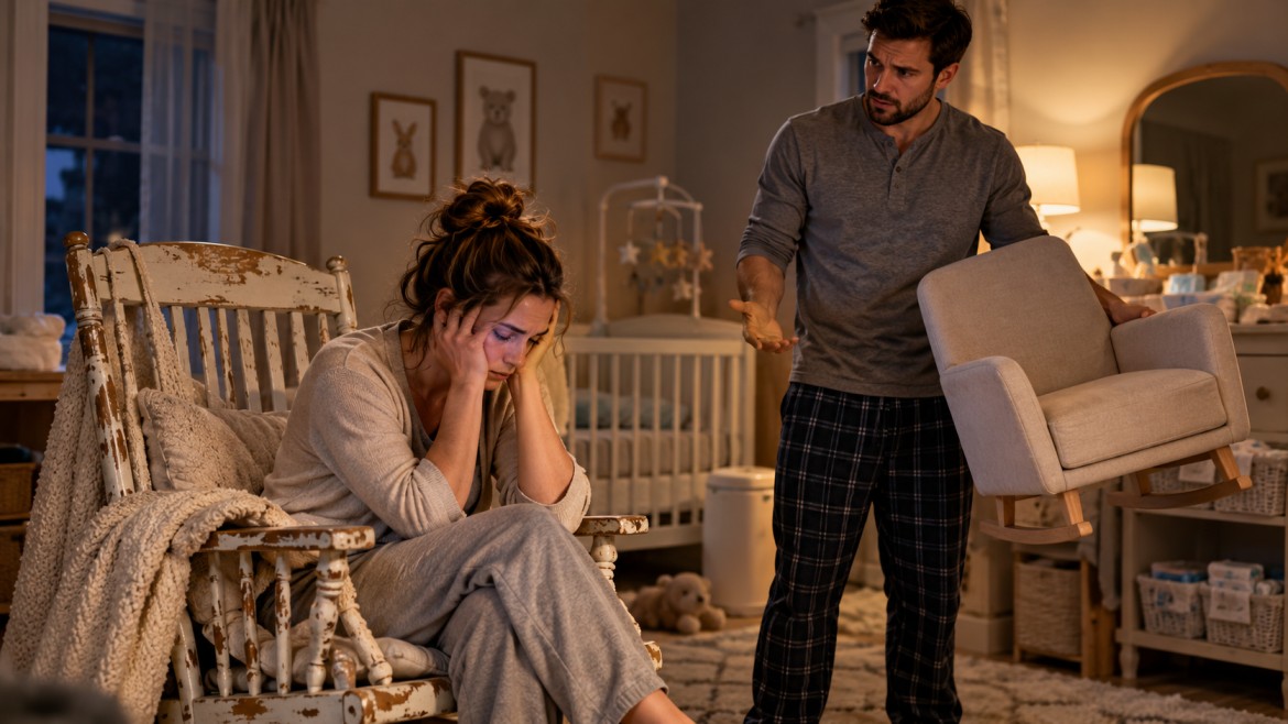 Exhausted Mom Begs Her Husband for a $600 Feeding Chair, but He Says She’s Being “Mean”