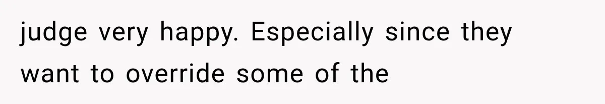 Their Kids’ Birthday Ends Happily, Until the Grandparents Send a 14-Page Visitation Ultimatum judge very happy. Especially since they want to override some of the