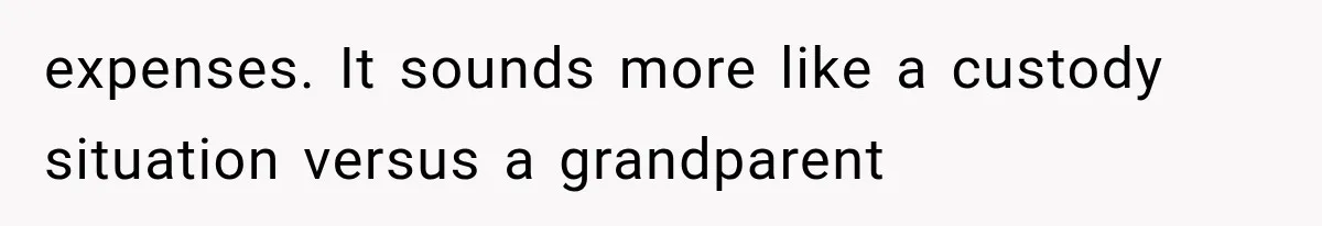 Their Kids’ Birthday Ends Happily, Until the Grandparents Send a 14-Page Visitation Ultimatum expenses. It sounds more like a custody situation versus a grandparent