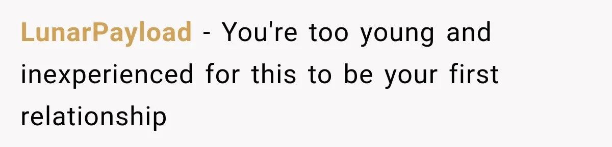 Young Employee Starts Dating His Manager, but Their 17-Year Age Gap Makes Him Question Everything LunarPayload − You're too young and inexperienced for this to be your first relationship