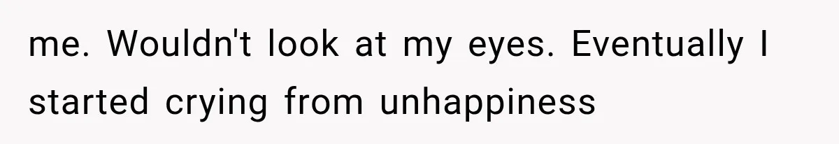 Husband Invades His Wife’s Private Diary, Finds One Ugly Word, and Won’t Let Her Forget It me. Wouldn't look at my eyes. Eventually I started crying from unhappiness