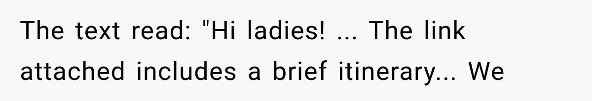 Bridesmaids Get Hit With a $2,800 Bachelorette Bill After Months of Silence, and the Bride Finally Gets Pushback The text read: "Hi ladies! ... The link attached includes a brief itinerary... We