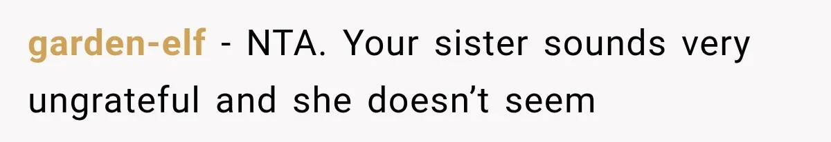She Refused to Add a Stranger to Her First Anniversary Trip After Divorce, and Her Sister Got Offended garden-elf − NTA. Your sister sounds very ungrateful and she doesn’t seem