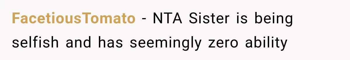She Refused to Add a Stranger to Her First Anniversary Trip After Divorce, and Her Sister Got Offended FacetiousTomato − NTA Sister is being selfish and has seemingly zero ability
