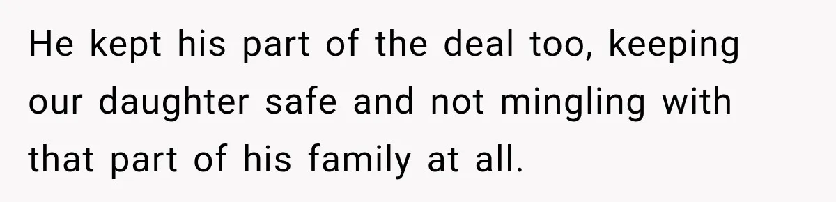 Woman Says Mother Left Her Traumatized Daughter Early Because a New Embroidery Machine Had Arrived He kept his part of the deal too, keeping our daughter safe and not mingling with that part of his family at all.