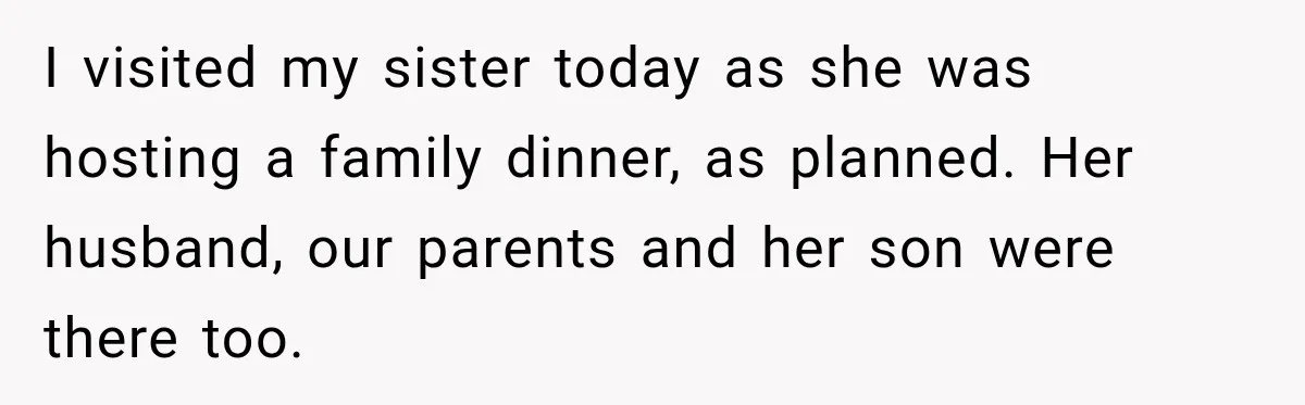 Sister Tells Everyone Her 7-Year-Old Will Inherit Brother's Business, His Response at Family Dinner Surprises Her I visited my sister today as she was hosting a family dinner, as planned. Her husband, our parents and her son were there too.