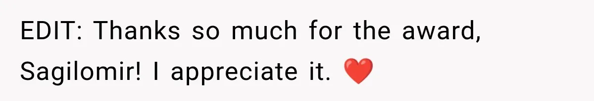 EDIT: Thanks so much for the award, Sagilomir! I appreciate it. ❤️