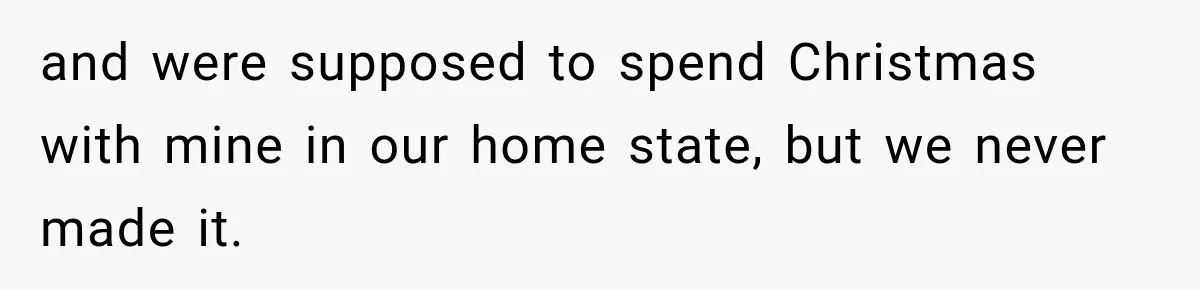 Pregnant Woman Spends Hours Cooking Thanksgiving Dinner, Only to Discover Her In-Laws Ate Without Her and were supposed to spend Christmas with mine in our home state, but we never made it.