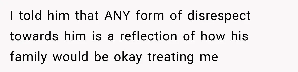 Pregnant Woman Spends Hours Cooking Thanksgiving Dinner, Only to Discover Her In-Laws Ate Without Her I told him that ANY form of disrespect towards him is a reflection of how his family would be okay treating me