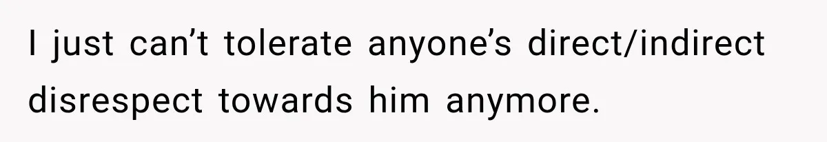 Pregnant Woman Spends Hours Cooking Thanksgiving Dinner, Only to Discover Her In-Laws Ate Without Her I just can’t tolerate anyone’s direct/indirect disrespect towards him anymore.
