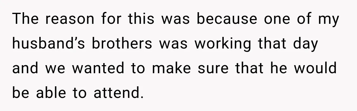 Pregnant Woman Spends Hours Cooking Thanksgiving Dinner, Only to Discover Her In-Laws Ate Without Her The reason for this was because one of my husband’s brothers was working that day and we wanted to make sure that he would be able to attend.