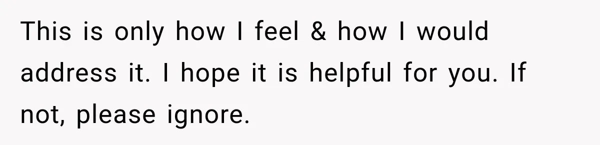 Pregnant Woman Spends Hours Cooking Thanksgiving Dinner, Only to Discover Her In-Laws Ate Without Her This is only how I feel & how I would address it. I hope it is helpful for you. If not, please ignore.